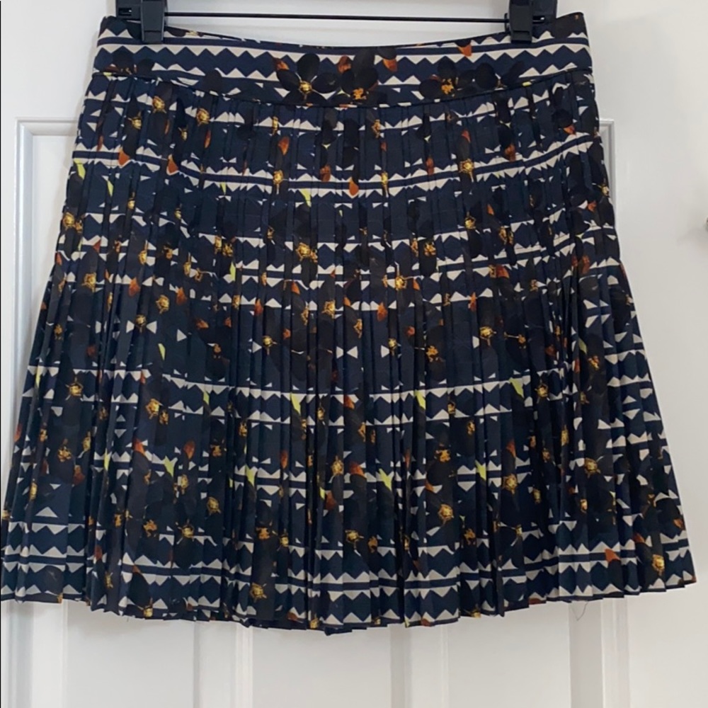 JCrew Lattice Pleated Skirt